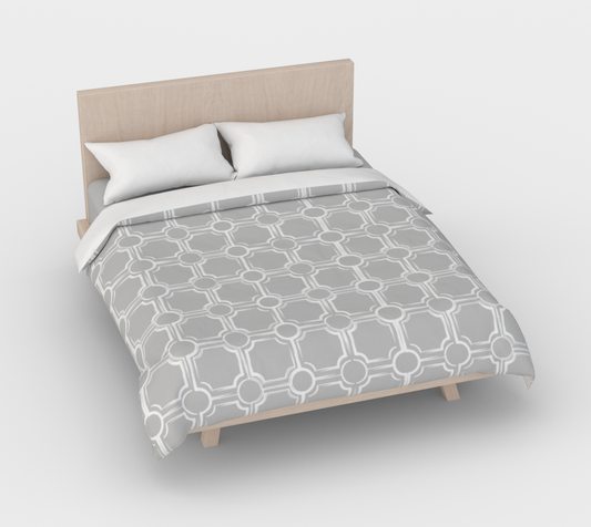 Gray Rattan Duvet