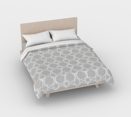 Gray Rattan Duvet