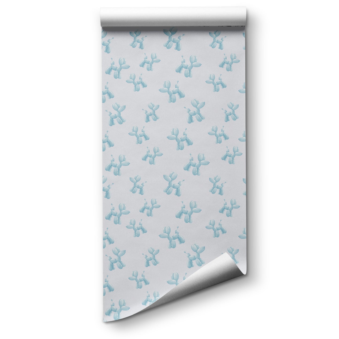 Dog Balloon Peel and Stick Wallpaper - Baby Blue