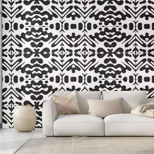 Monochrome Muse Peel and Stick Wallpaper